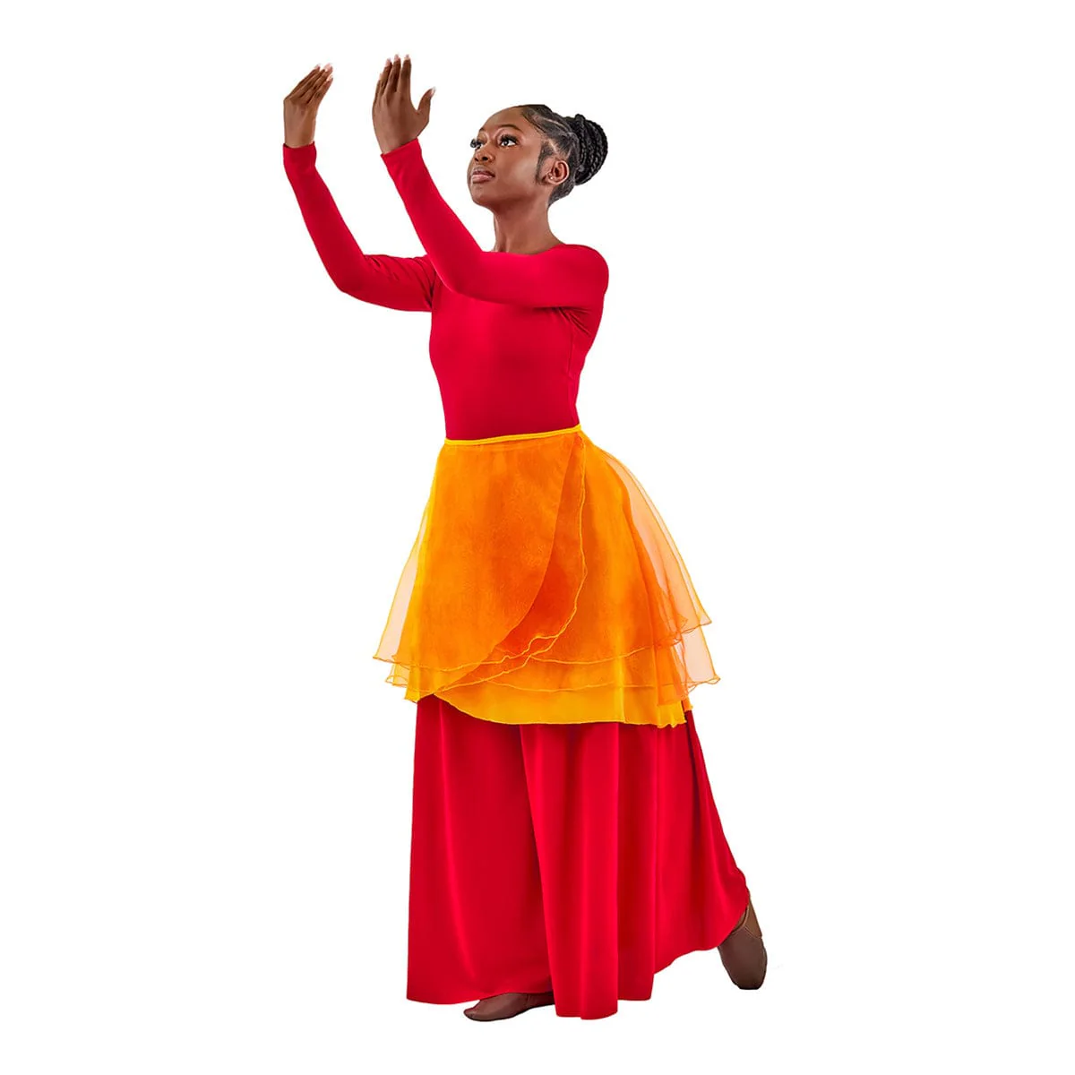 Eurotard Sunset Skies 3 Tier Wrap Skirt - Image 2