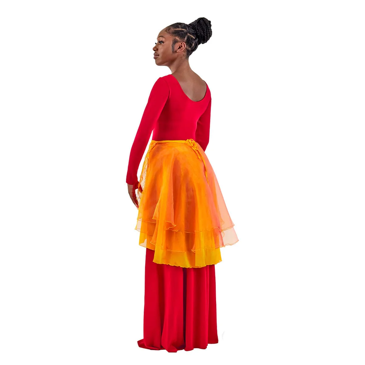 Eurotard Sunset Skies 3 Tier Wrap Skirt - Image 3
