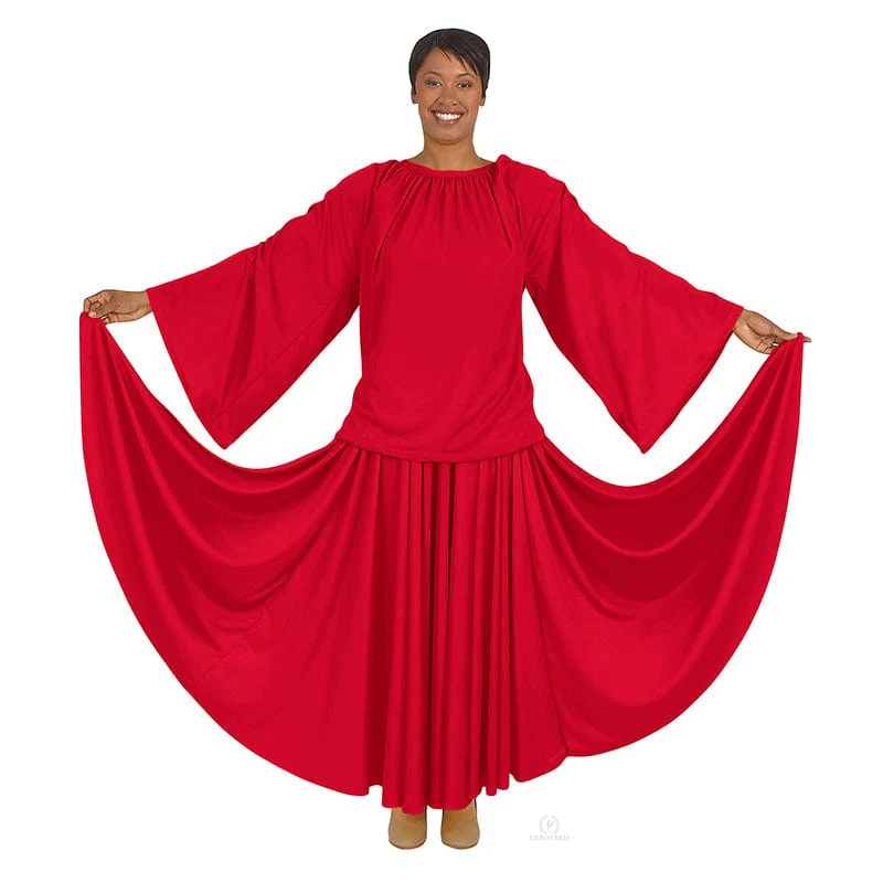 Eurotard Unisex Polyester Angel Sleeve Blouse - Image 6