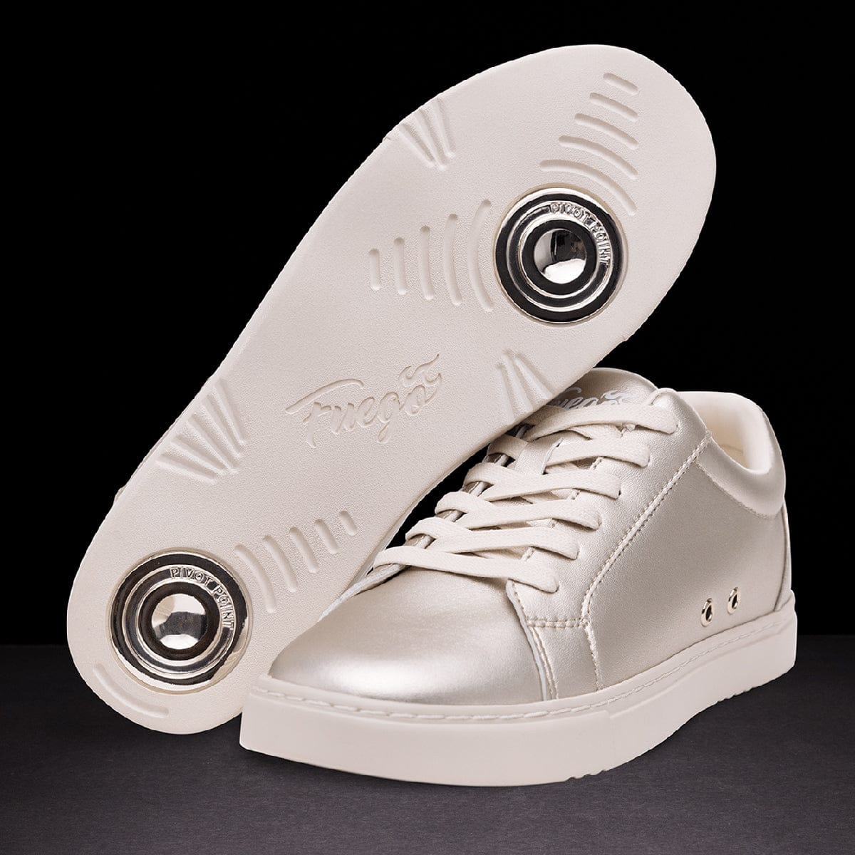 Fuego Adult Low-Top Dance Sneakers - Champagne - Image 3