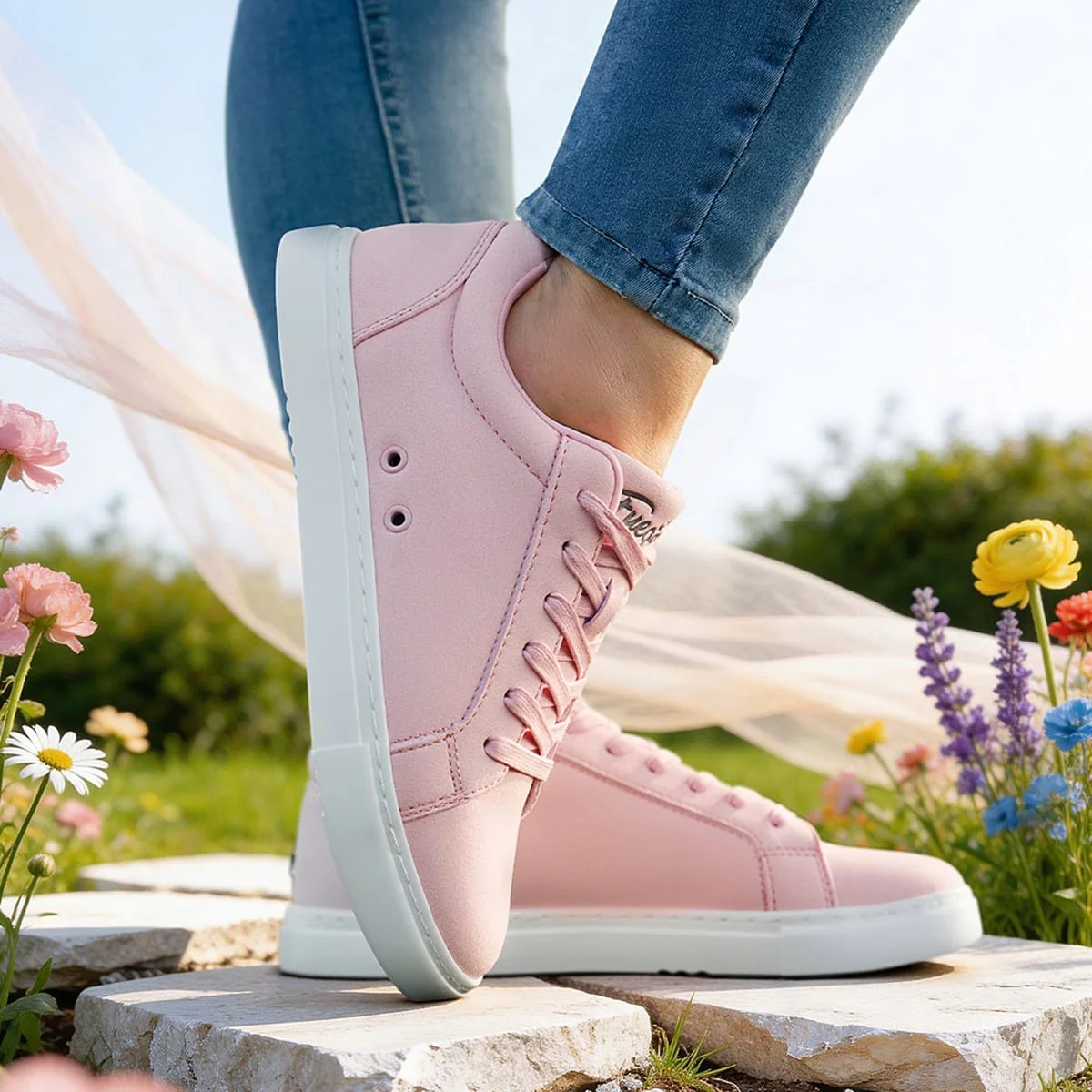 Fuego Adult Low-Top Dance Sneakers - Pink - Image 2