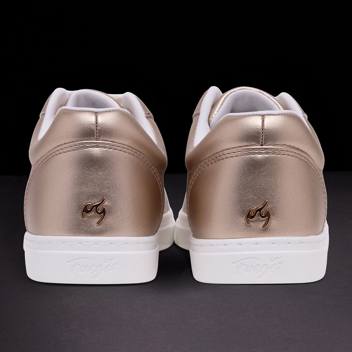 Fuego Adult Low-Top Dance Sneakers - Rose Gold - Image 4