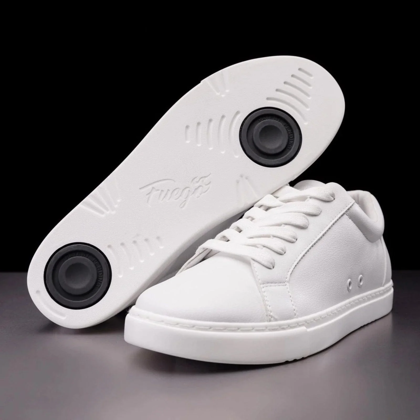 Fuego Adult Low-Top Dance Sneakers - White - Image 3