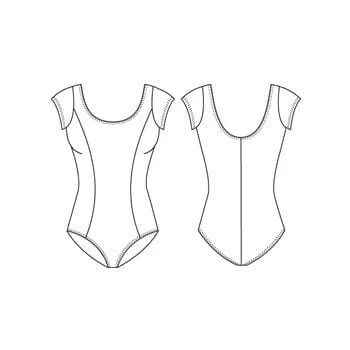 Mirella Cap Sleeve Leotard - Image 3