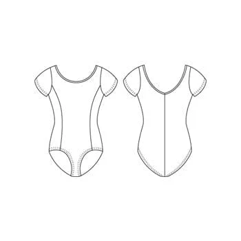 Mirella Girl's Cap Sleeve Leotard - Image 3