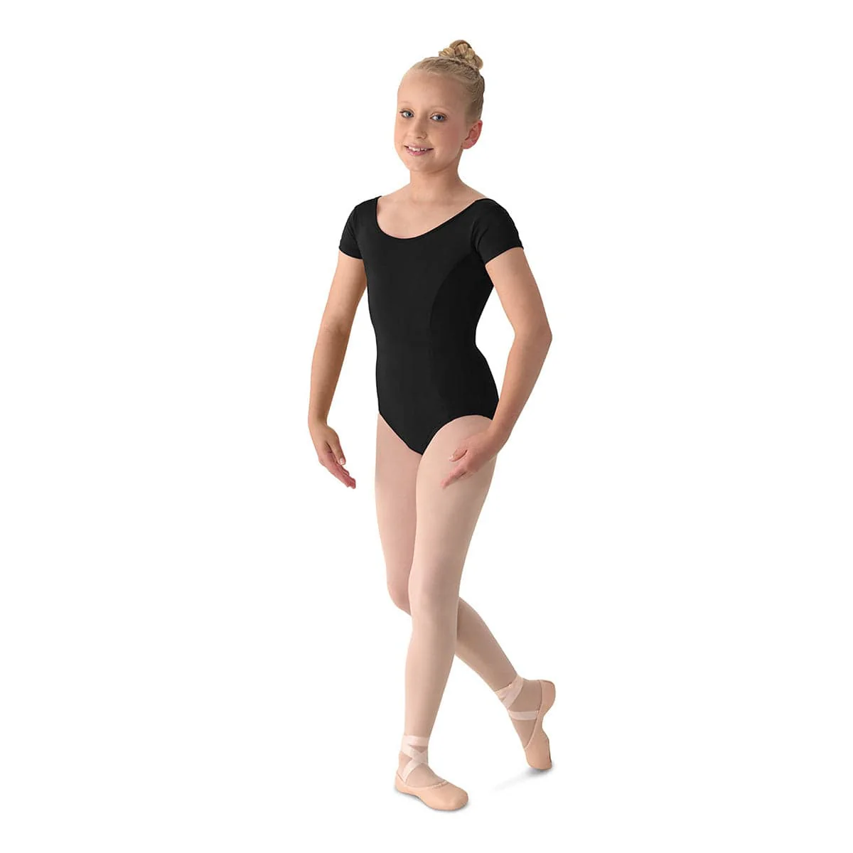 Mirella Girl's Cap Sleeve Leotard - Image 4