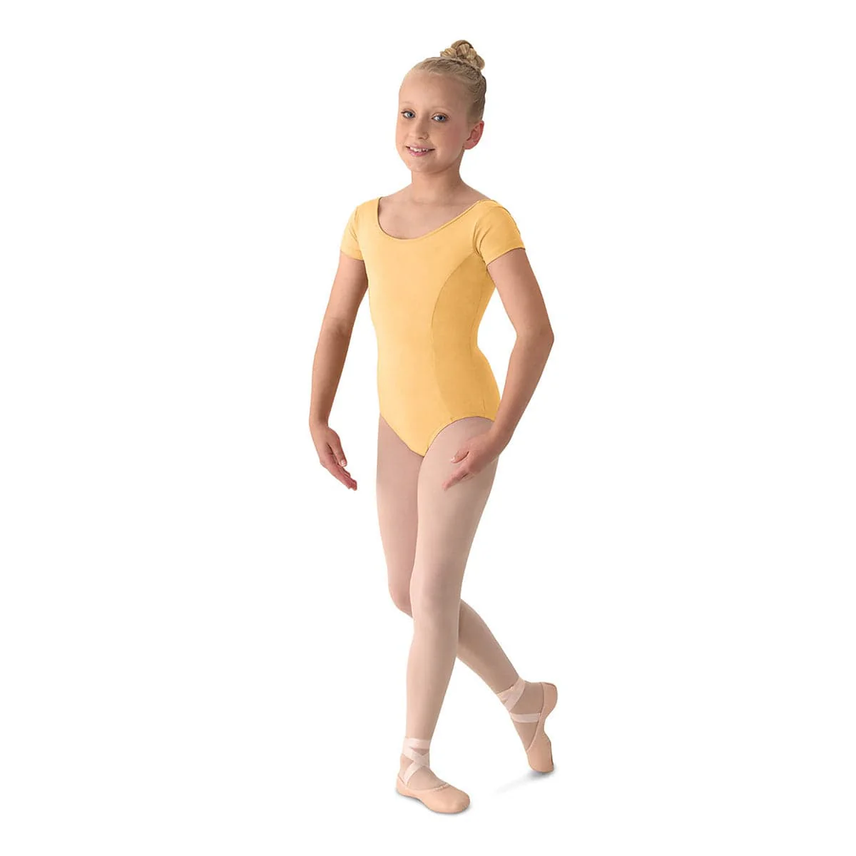 Mirella Girl's Cap Sleeve Leotard - Image 6