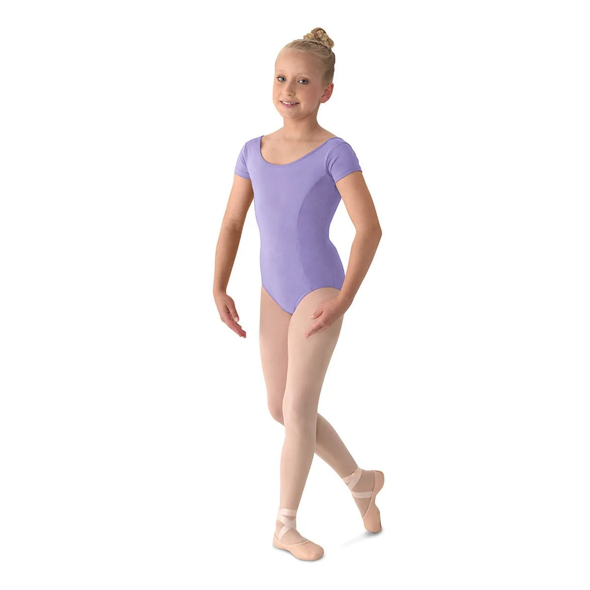 Mirella Girl's Cap Sleeve Leotard - Image 9