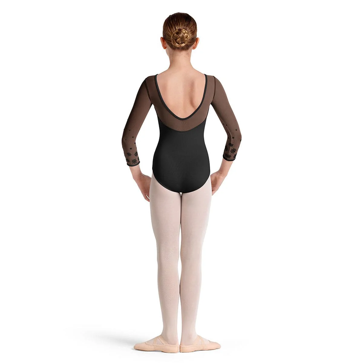 Mirella Girls Kaleidoscope 3/4-Sleeve Leotard - Image 2