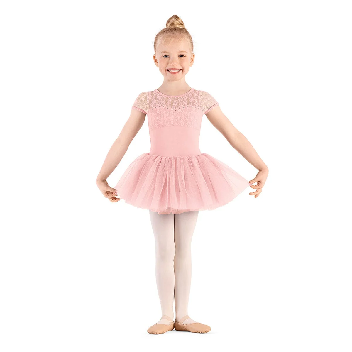 Mirella Girls Majesty Cap Sleeve Tutu Dress - Image 3