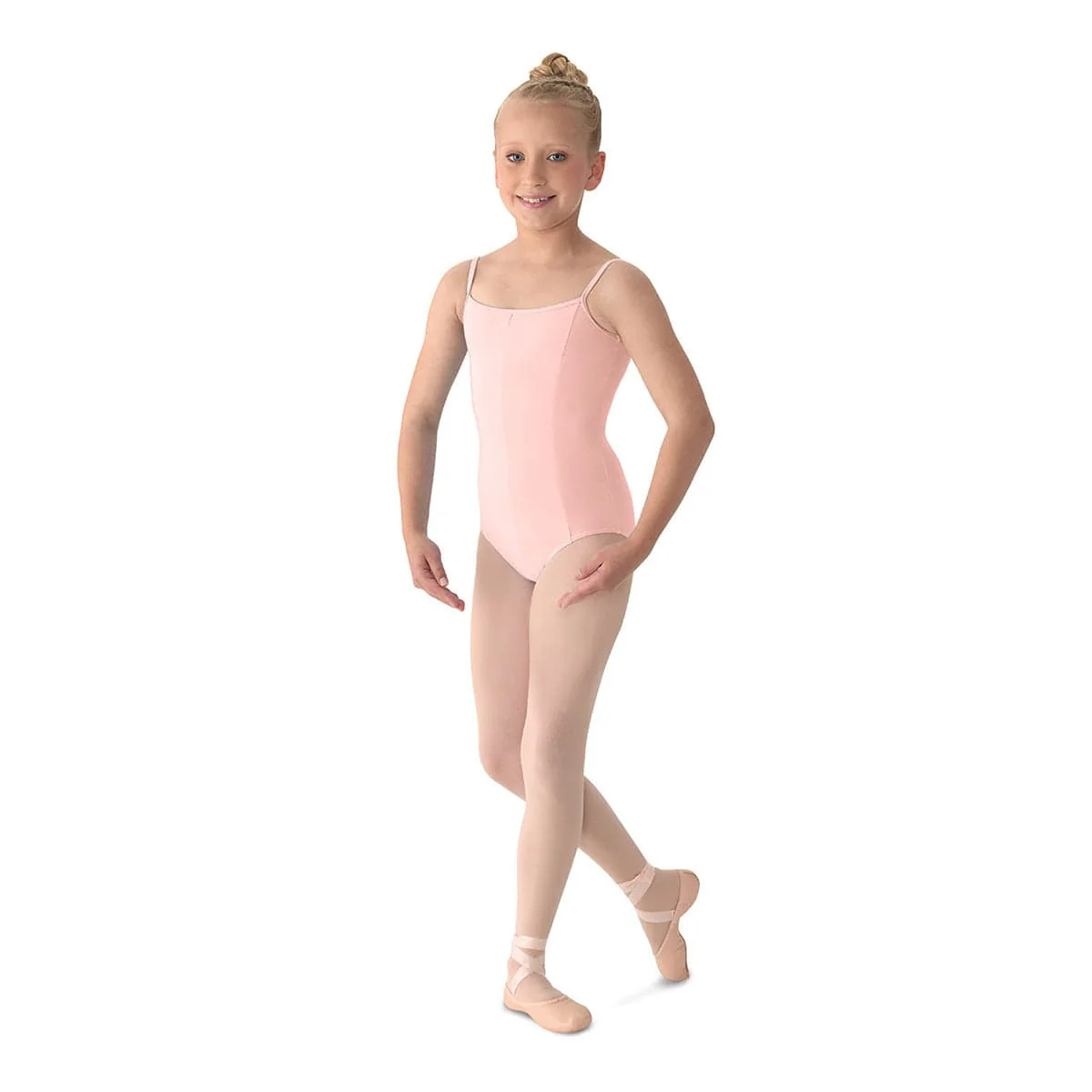 Mirella Girl's Seamed Camisole Leotard - Image 3