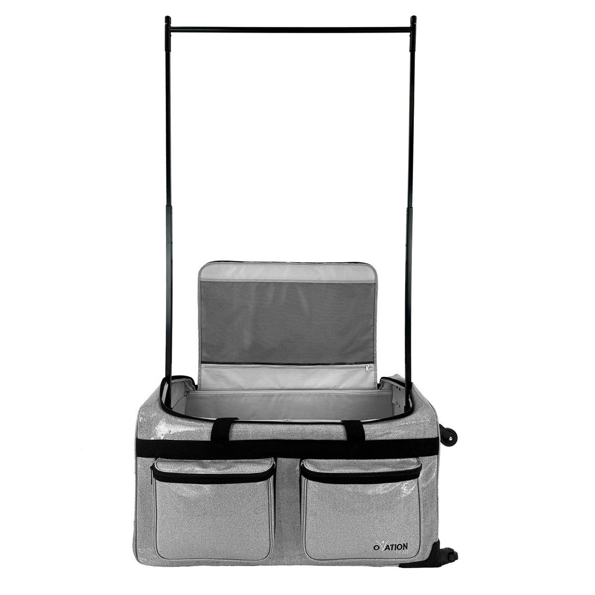 Ovation Gear Sparkle Silver 4-Wheel Performance Bag - Medium