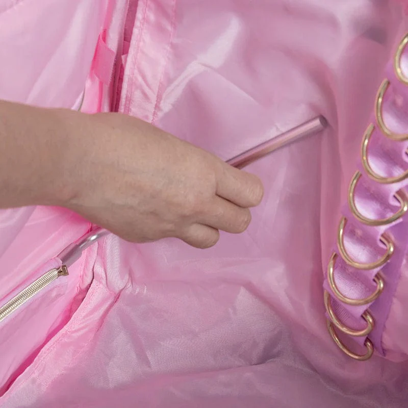 Rac n Roll Collapsible Dance Bag - Pink - Image 10
