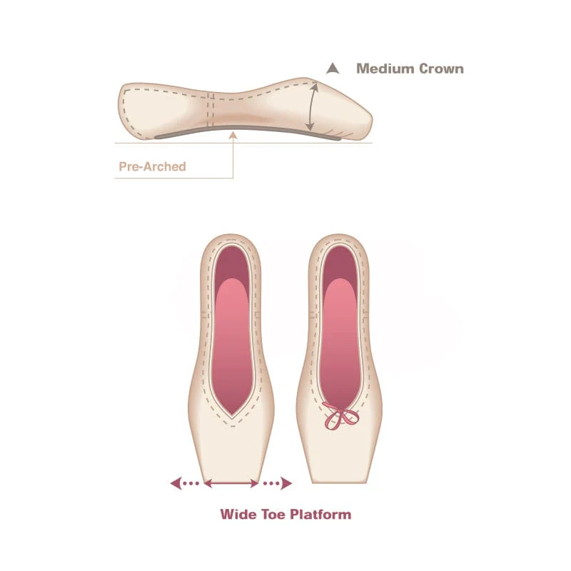 Russian Pointe Brava Pointe Shoes - U-Cut - Image 3