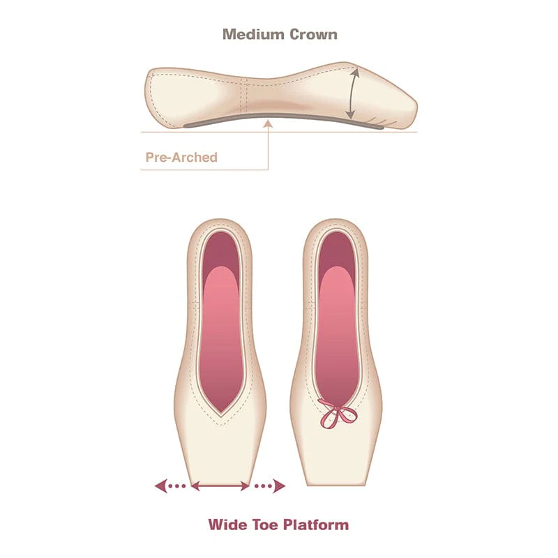 Russian Pointe Lumina Pointe Shoes - V-Cut - Image 3