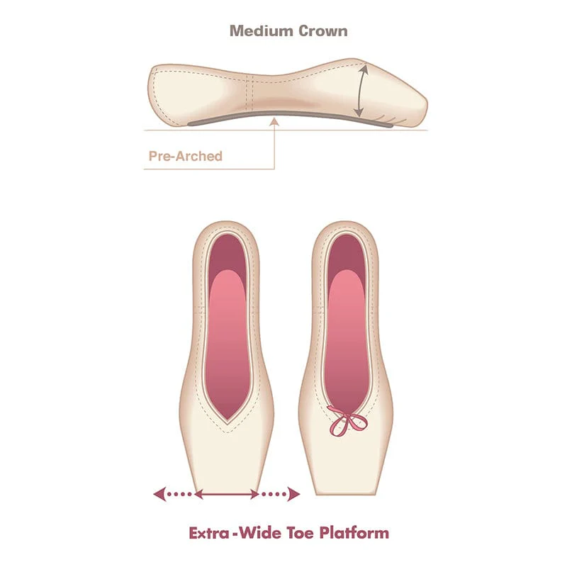 Russian Pointe Muse Pointe Shoes - U-Cut - Image 3