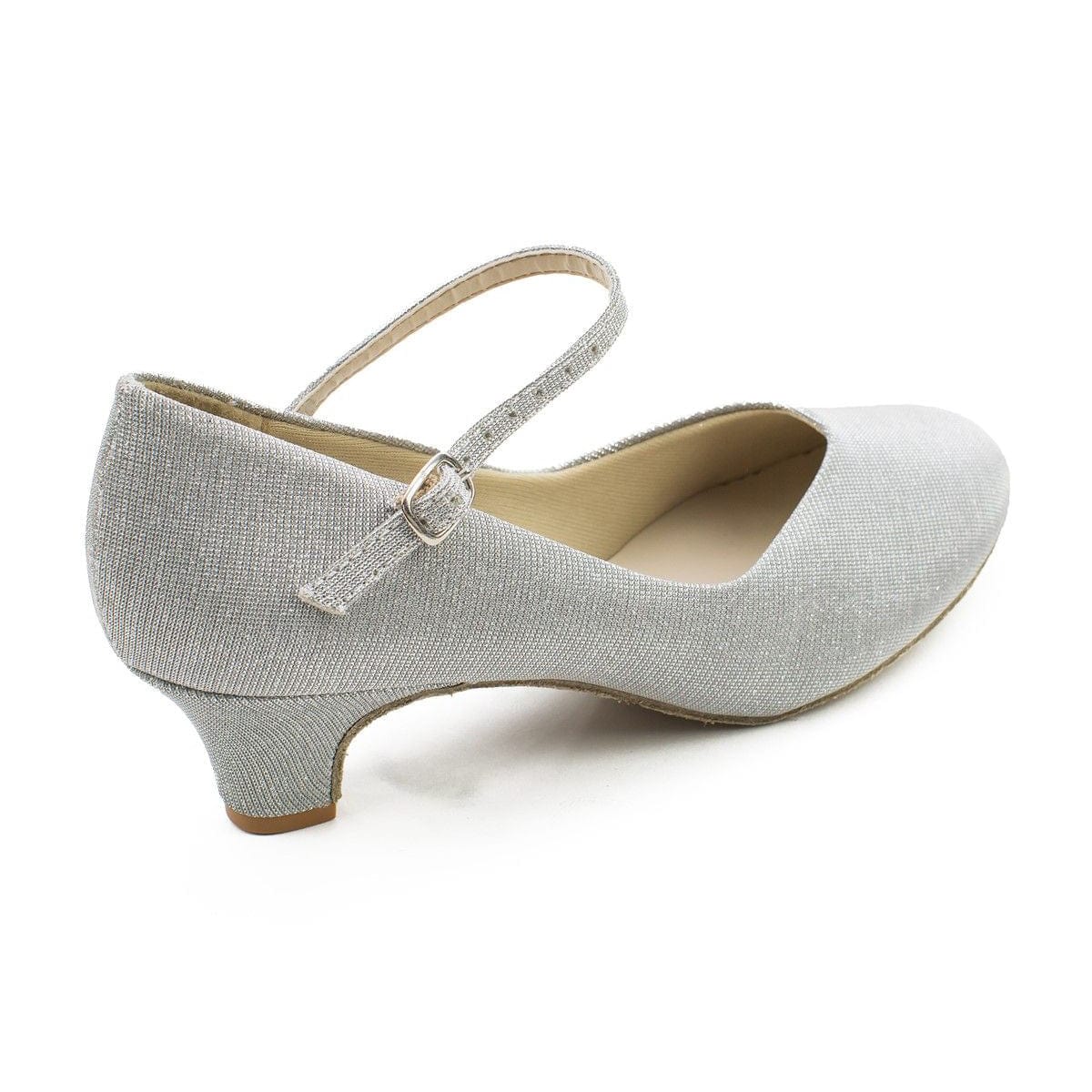 So Danca 1.5" Heel Glitter Ballroom Shoes - Silver - Image 2